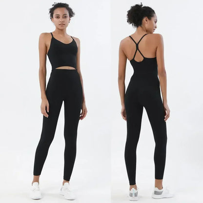 Women Seamless 2-Piece Gym Set Sports Bra & High Waist Leggings