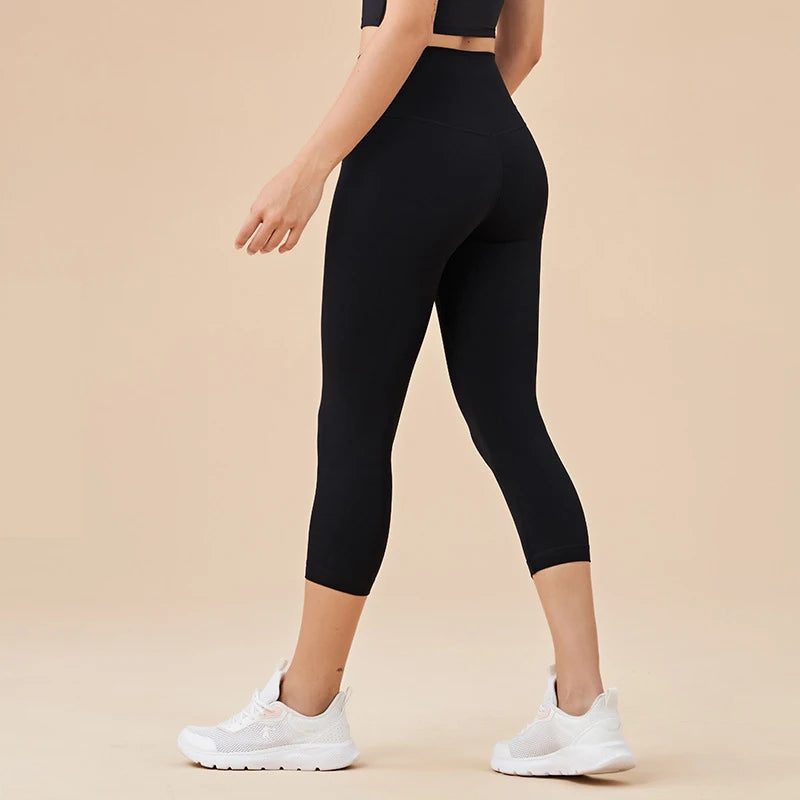 Women High Waist Push-Up Leggings Peach Hip Gym & Yoga Pants