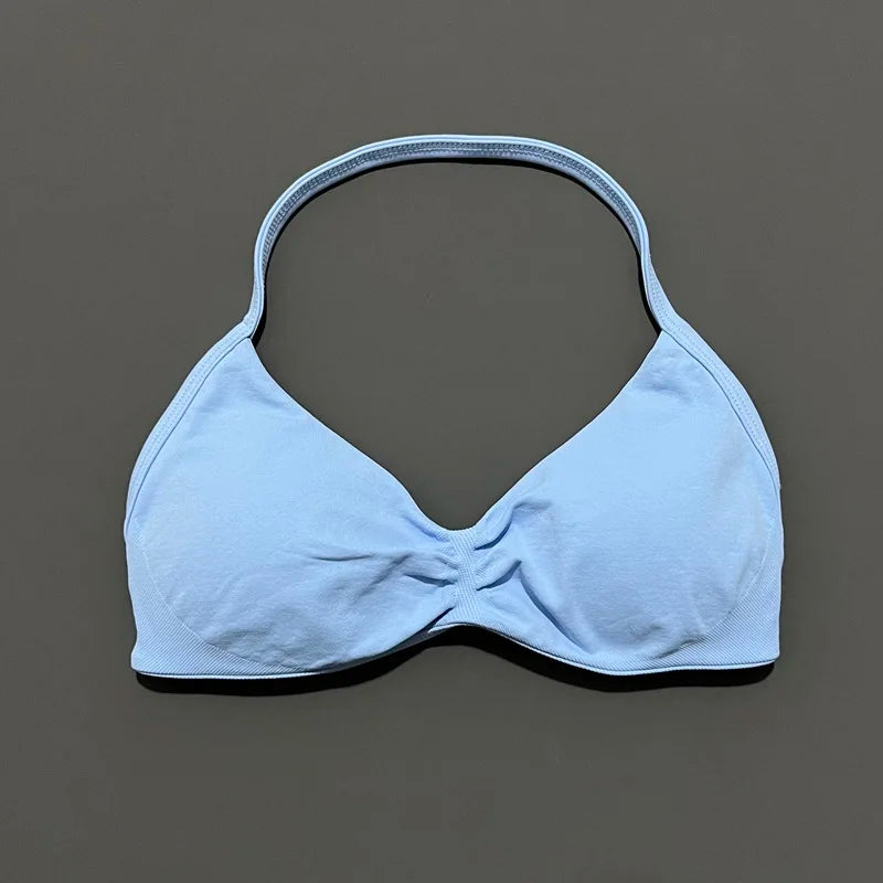 Impact Strappy High Support Sports Bra  Women Seamless Gym & Yoga Top