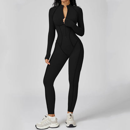 Yoga Bodysuit Long Sleeved Tracksuit