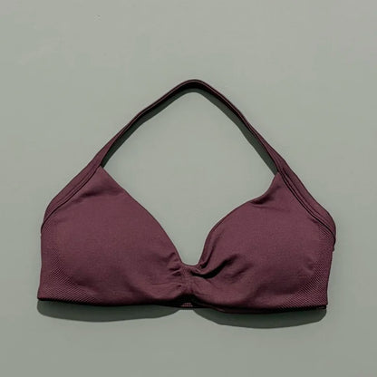 Impact Strappy High Support Sports Bra  Women Seamless Gym & Yoga Top